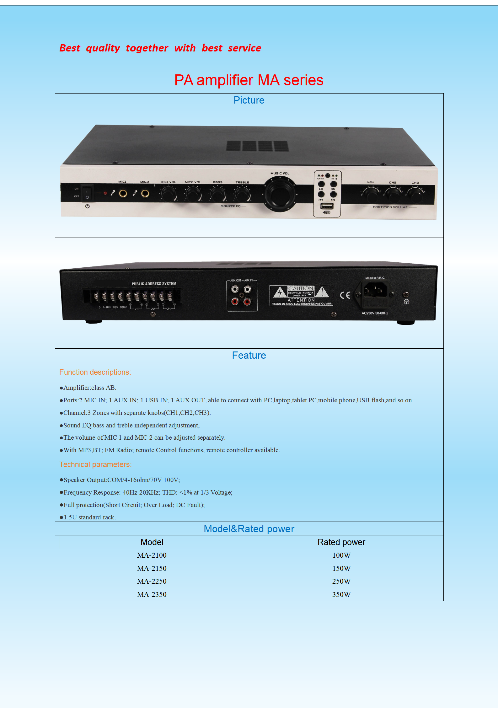 Pro dual channel amplifier MA series_01.png